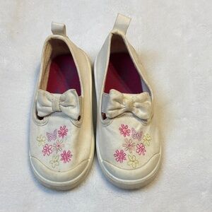 Blowfish Malibu Kids Floral Bow Sneakers - Cream